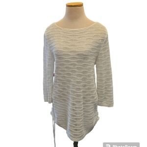 Chicos sz 0 crochet look long sweater